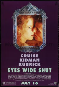 1g1170 EYES WIDE SHUT advance DS 1sh 1999 Kubrick, Tom Cruise & Nicole Kidman reflected in mirror!