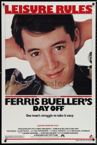 1g1171 FERRIS BUELLER'S DAY OFF 1sh 1986 c/u of Matthew Broderick in John Hughes teen classic!