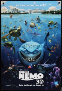1g1172 FINDING NEMO advance DS 1sh R2012 Disney & Pixar animated fish movie, cool image of cast!