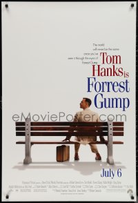 1g1179 FORREST GUMP int'l advance 1sh 1994 Tom Hanks sits on bench, Robert Zemeckis classic!