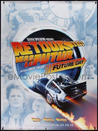 1g0099 BACK TO THE FUTURE FUTURE DAY French 1p 2015 Michael J. Fox, Lloyd, Thompson, Glover!