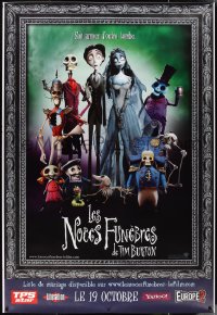1g0109 CORPSE BRIDE advance DS French 1p 2005 Tim Burton stop-motion animated horror musical, cast!