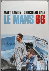 1g0113 FORD V FERRARI teaser DS French 1p 2019 Bale, Damon, Ford GT40 race car, Le Mans '66!