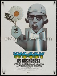 1g0829 SLEEPER French 24x32 1974 Woody Allen, Diane Keaton, different wacky art by Bourduge!