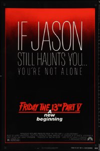 1g1181 FRIDAY THE 13th PART V 1sh 1985 A New Beginning, if Jason still haunts you you're not alone!
