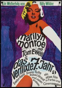 1g0489 SEVEN YEAR ITCH German R1966 Wilder, art of Marilyn Monroe by Dorothea Fischer-Nosbisch!