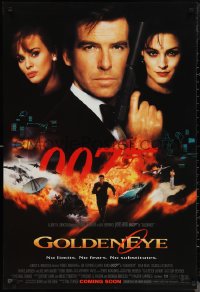 1g1198 GOLDENEYE int'l advance DS 1sh 1995 Pierce Brosnan as secret agent James Bond 007!