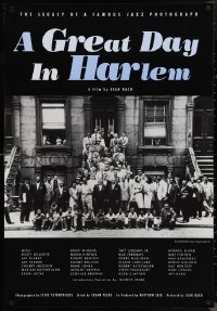 1g1203 GREAT DAY IN HARLEM 1sh 1994 great portrait of jazz musicians & family in New York!