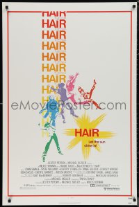 1g1207 HAIR 1sh 1979 Milos Forman musical, Treat Williams, let the sun shine in!