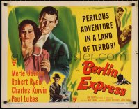 1g0877 BERLIN EXPRESS style A 1/2sh 1948 Merle Oberon & Robert Ryan, Jacques Tourneur, ultra rare!