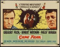 1g0884 CAPE FEAR 1/2sh 1962 Gregory Peck, Robert Mitchum, Polly Bergen, classic film noir!