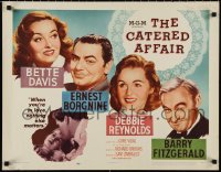 1g0887 CATERED AFFAIR 1/2sh 1956 Debbie Reynolds, Bette Davis, Ernest Borgnine, black title design!