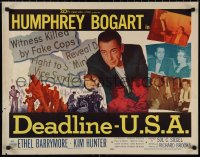 1g0895 DEADLINE-U.S.A. 1/2sh 1952 newspaper editor Humphrey Bogart, best journalism movie ever!