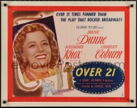 1g0926 OVER 21 1/2sh 1945 Irene Dunne & Knox are 21 times funnier than Broadway hit, ultra rare!