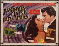 1g0927 PANDORA & THE FLYING DUTCHMAN style A 1/2sh 1951 romantic c/u of James Mason & Ava Gardner!
