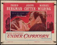 1g0945 UNDER CAPRICORN 1/2sh 1949 romantic c/u of Ingrid Bergman & Michael Wilding, Alfred Hitchcock!