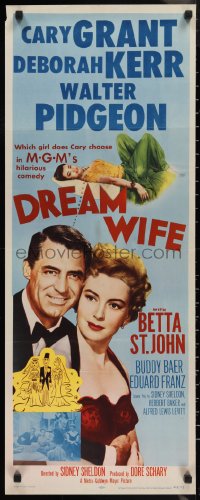 1g0982 DREAM WIFE insert 1953 does gay bachelor Cary Grant choose Deborah Kerr or Betta St. John!