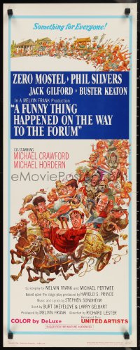 1g0988 FUNNY THING HAPPENED ON THE WAY TO THE FORUM insert 1966 wacky images of Zero Mostel & cast!