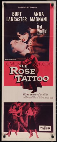 1g1045 ROSE TATTOO insert 1955 Burt Lancaster, Anna Magnani, written by Tennessee Williams!