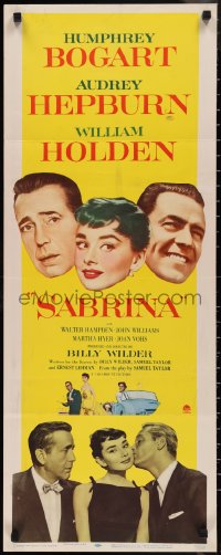1g1046 SABRINA insert 1954 Audrey Hepburn, Humphrey Bogart, William Holden, Billy Wilder!