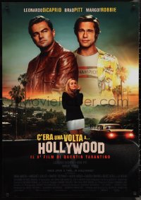 1g0724 ONCE UPON A TIME IN HOLLYWOOD Italian 1sh 2019 Pitt, DiCaprio and Robbie, Tarantino!