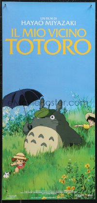 1g0730 MY NEIGHBOR TOTORO Italian locandina 2009 classic Hayao Miyazaki anime cartoon, great image!