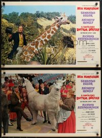 1g0735 DOCTOR DOLITTLE set of 10 Italian 18x27 pbustas 1968 Harrison speaks w/animals, Fleischer!