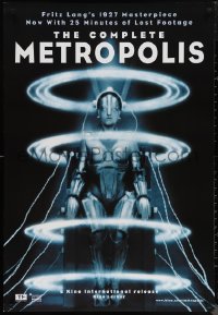 1g1310 METROPOLIS 1sh R2010 Fritz Lang, classic robot art from the first German release!