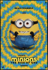 1g1311 MINIONS: THE RISE OF GRU advance DS 1sh 2021 CGI sequel, colorful image, brace yourself!
