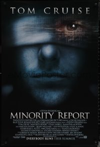 1g1312 MINORITY REPORT advance DS 1sh 2002 Steven Spielberg, Tom Cruise, Colin Farrell