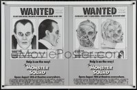 1g1317 MONSTER SQUAD advance 1sh 1987 wacky wanted poster mugshot images of Dracula & the Mummy!