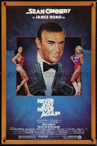 1g1326 NEVER SAY NEVER AGAIN 1sh 1983 art of Sean Connery as James Bond 007 by Obrero!