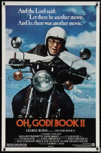 1g1333 OH, GOD! BOOK II 1sh 1980 great wacky image of George Burns on a motorcycle!