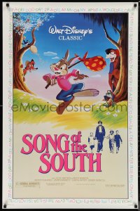 1g1420 SONG OF THE SOUTH 1sh R1986 Walt Disney, Uncle Remus, Br'er Rabbit & Br'er Bear!