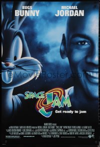 1g1422 SPACE JAM DS 1sh 1996 Michael Jordan & Bugs Bunny in outer space!