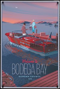 1g0148 BIRDS #52/185 24x36 art print 2020 Laurent Durieux art, variant, welcome to Bodega Bay!
