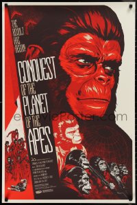 1g0154 CONQUEST OF THE PLANET OF THE APES #144/370 24x36 art print 2011 Mondo, regular edition!