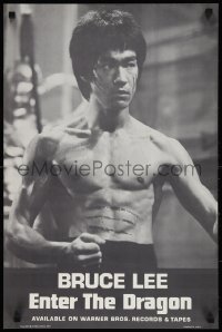 1g0251 ENTER THE DRAGON 18x28 music poster 1973 Bruce Lee, soundtrack from film that made him a legend