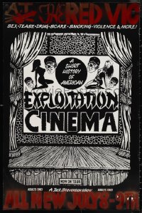 1g0324 EXPLOITATION CINEMA 23x35 special poster 1990s sex, drug-scare, smoking, violence & more!