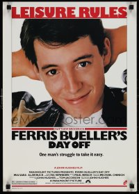 1g0325 FERRIS BUELLER'S DAY OFF 17x24 special poster 1986 Matthew Broderick in John Hughes teen classic!