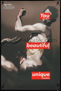 1g0165 FIGHT CLUB #256/300 24x36 art print 2017 Hanuka art, you are not a beautiful snowflake!