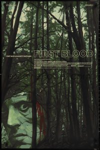 1g0166 FIRST BLOOD #33/300 24x36 art print 2020 Mondo, Stallone as John Rambo by Oliver Barrett!