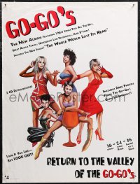 1g0253 GO-GO'S 18x24 music poster 1994 Welch art of the band, Return to the Valley of the Go-Go's