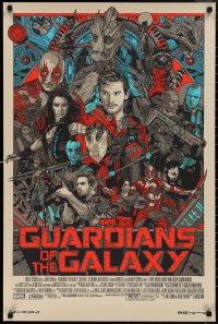 1g0178 GUARDIANS OF THE GALAXY #335/750 24x36 art print 2014 Mondo, art by Tyler Stout, regular ed.!