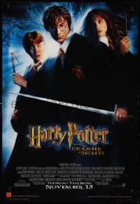 1g0302 HARRY POTTER & THE CHAMBER OF SECRETS mini poster 2002 Daniel Radcliffe, Emma Watson, Grint!