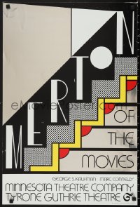 1g0461 MERTON OF THE MOVIES foil 20x30 stage poster 1968 deco title art by Roy Lichtenstein!