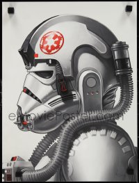 1g0192 MIKE MITCHELL signed #642/1165 12x16 art print 2016 by the artist, AT-AT Pilot, Mondo!
