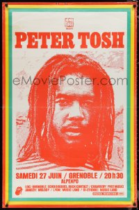 1g0259 PETER TOSH 31x47 French music poster 1981 Grenoble at the Alpexpo Convention Center!