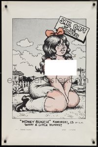 1g0361 ROBERT CRUMB 23x35 special poster 1970 art of Honey Bunch Kaminski, Snatch Comics!