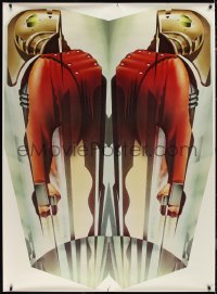 1g0027 ROCKETEER 44x60 special poster 1991 Disney, deco-style Mattos art of him soaring into sky!